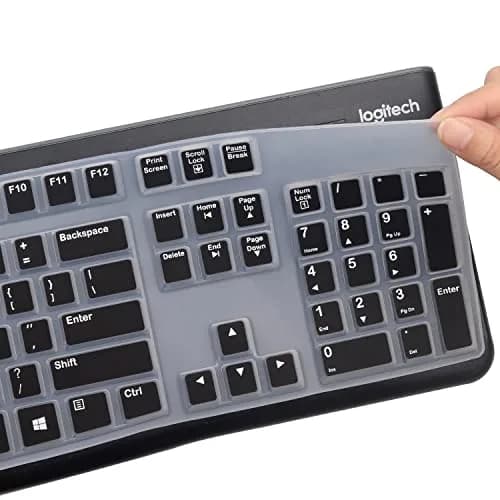 MUBUY-GOL Silicone Keyboard Cover for Logitech K120 & MK120 US Layout | Waterproof Dustproof thumbnail 4