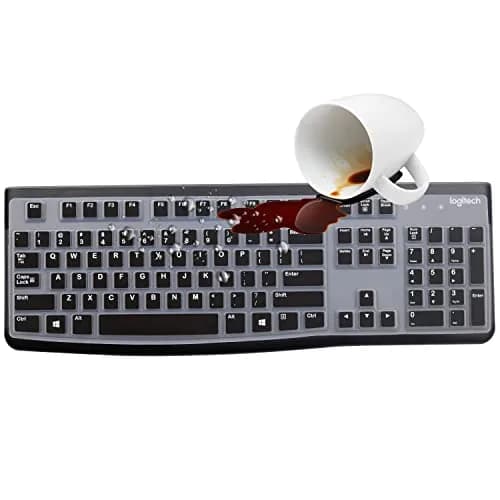 MUBUY-GOL Silicone Keyboard Cover for Logitech K120 & MK120 US Layout | Waterproof Dustproof thumbnail 6