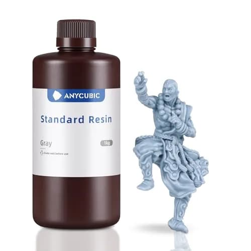 ANYCUBIC Grey 1kg UV Photopolymer Resin | High Precision Fast Curing for LCD 3D Printing thumbnail 1