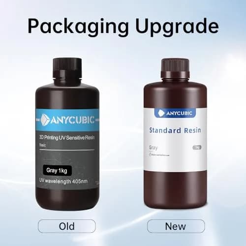 ANYCUBIC Grey 1kg UV Photopolymer Resin | High Precision Fast Curing for LCD 3D Printing thumbnail 2