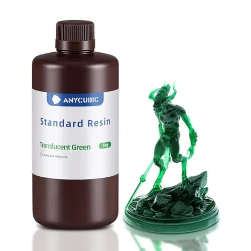 ANYCUBIC 3D Printer Resin, 1kg (2.2 lb) TL Green | High Precision Fast Curing UV Photopolymer Resin for LCD 3D Printing thumbnail 1