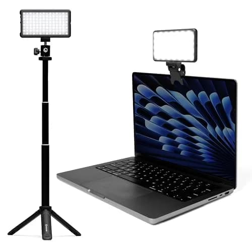 Lume Cube Broadcast Lighting Kit with Laptop Clip & Stand, 600g (1.32 lb) | Professional Video Conference Light thumbnail 1