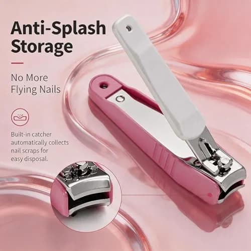 Pafason Nail Clipper Set Curved Blade Fingernail and Toenail Cutter | Ultra Sharp Stainless Steel, Mess-Free Grooming (70-120 chars) thumbnail 5