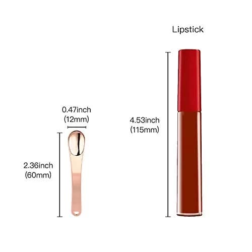 Tekson Metal Cosmetic Spatula 6 Pieces | Reusable Mini Mask Scoop for Skincare & Makeup thumbnail 7