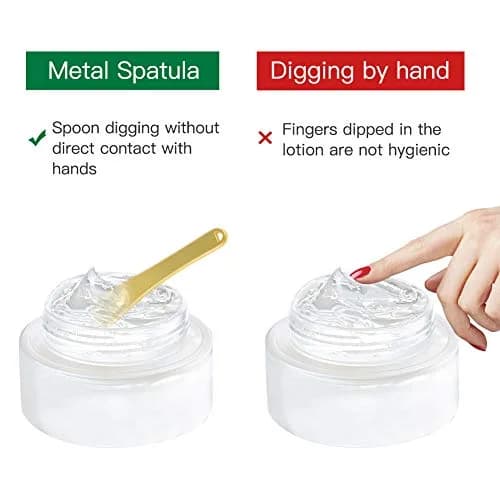 Tekson Metal Cosmetic Spatula 6 Pieces | Reusable Mini Mask Scoop for Skincare & Makeup thumbnail 3