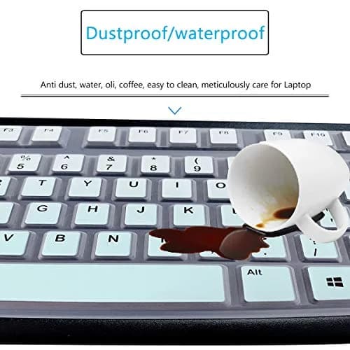 MUBUY-GOL Keyboard Cover Skin Protector for Logitech MK120 K120 Wired Keyboard | US Layout, Waterproof & Washable thumbnail 4