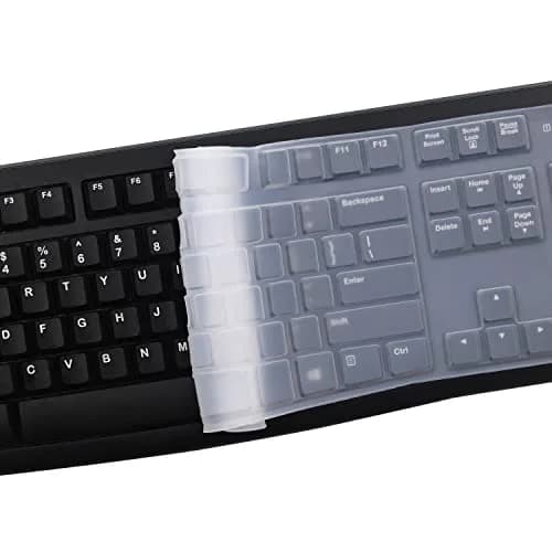 MUBUY-GOL Keyboard Cover Skin Protector for Logitech MK120 K120 Wired Keyboard | US Layout, Clear, Ultra Thin thumbnail 5