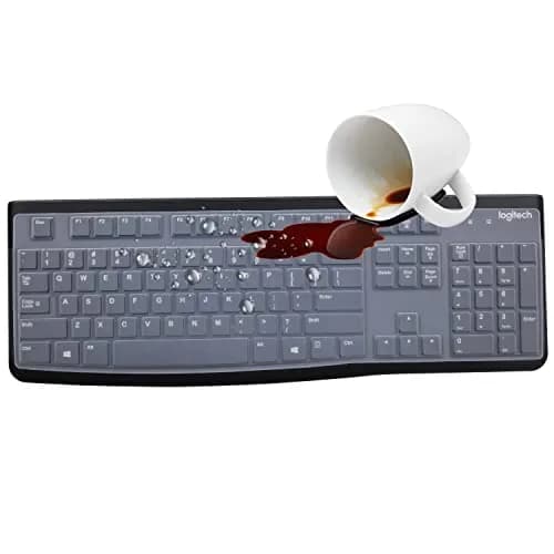 MUBUY-GOL Keyboard Cover Skin Protector for Logitech MK120 K120 Wired Keyboard | US Layout, Clear, Ultra Thin thumbnail 6