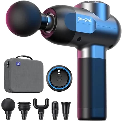BOB AND BRAD C2 Massage Gun 0.68 kg (1.5 lb) | Deep Tissue Percussion Massager with 5 Speeds & 5 Heads thumbnail 1