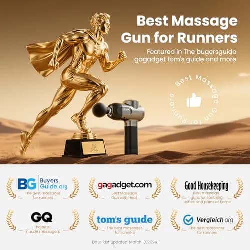 BOB AND BRAD C2 Massage Gun 0.68 kg (1.5 lb) | Deep Tissue Percussion Massager with 5 Speeds & 5 Heads thumbnail 6