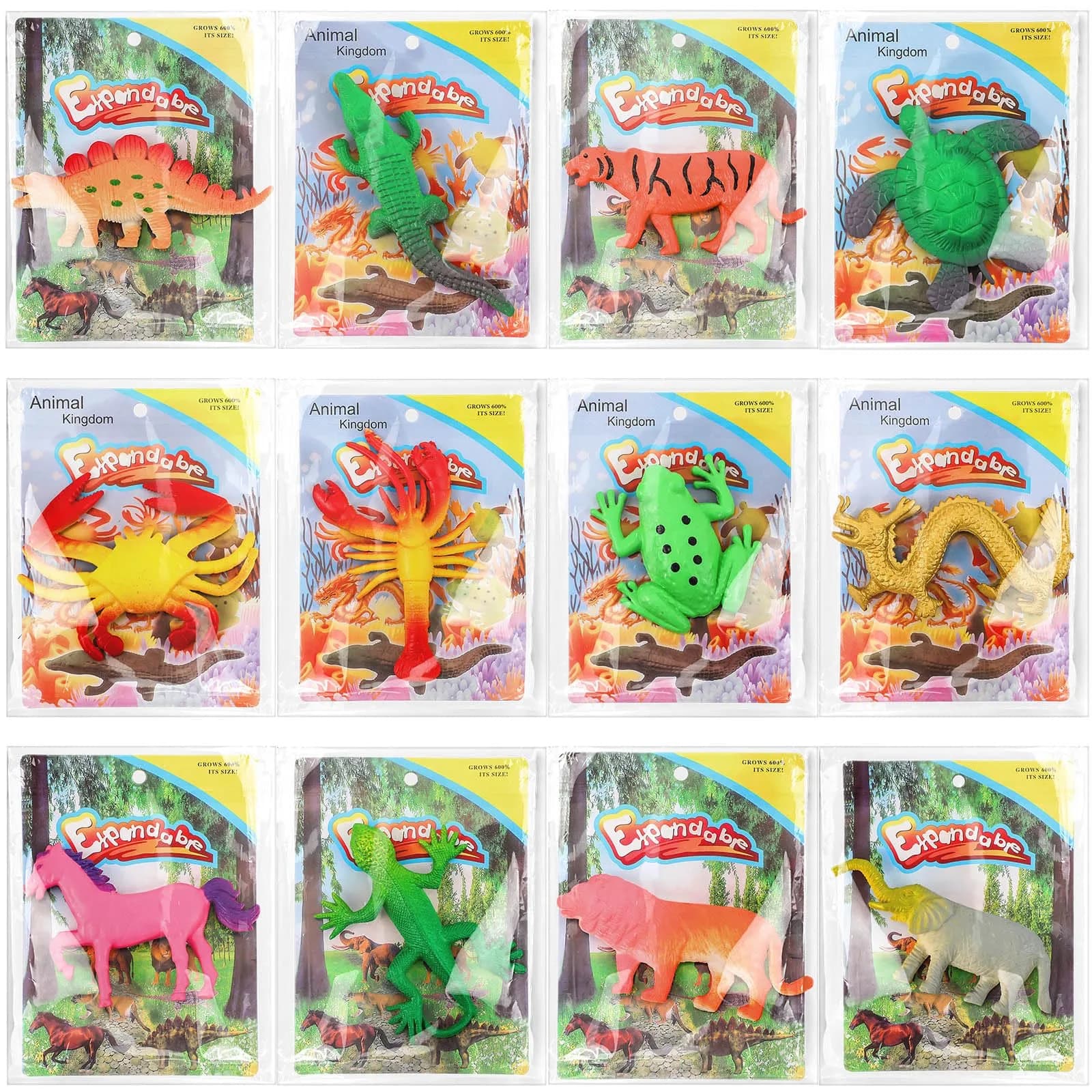 Outus Water Growing Toy Animal Sea Creatures | Realistic, Patience Training, Reusable Fun — Multiple Animal