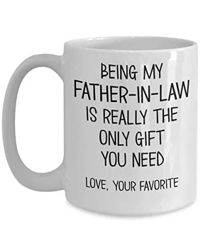 The Improper Mug White 15 oz Ceramic Coffee Mug | Funny Father-in-Law Gift for Birthday thumbnail 1