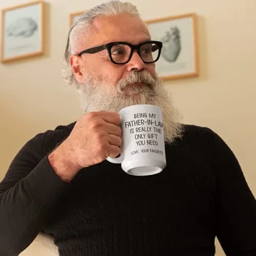 The Improper Mug White 15 oz Ceramic Coffee Mug | Funny Father-in-Law Gift for Birthday thumbnail 5