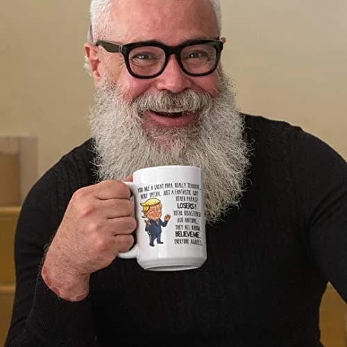 The Improper Mug Trump Papa Mug for Grandpa or Dad | Funny 11 or 15 oz White Ceramic Coffee Comment Cup thumbnail 5
