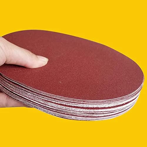 TPmax 18 PCS 12 Inch NO-Hole PSA Aluminum Oxide Sanding Disc | Self Stick, Fine Grits for Metal & Wood (70-120c) thumbnail 6