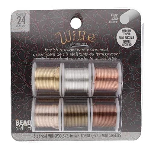The Beadsmith Craft Wire Assortment 24 Gauge (213 in / 5.5 m) | Tarnish-Resistant Copper Wire for Jewelry Making thumbnail 7