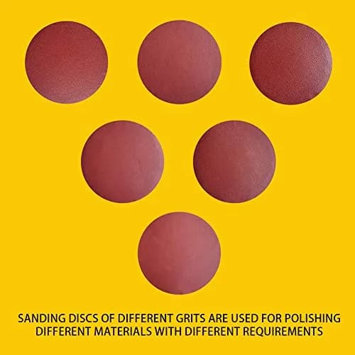 TPmax 60 PCS 5 Inch NO-Hole PSA Aluminum Oxide Sanding Disc | Self Stick, 10 Each of 60 100 150 180 240 400 Grit, Brown thumbnail 4