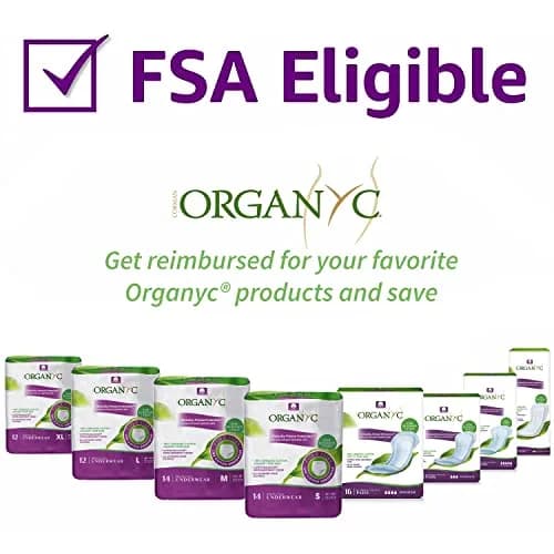 Organyc 100% Organic Cotton Light Incontinence Pads | Ultimate Flow, 14 Count thumbnail 6