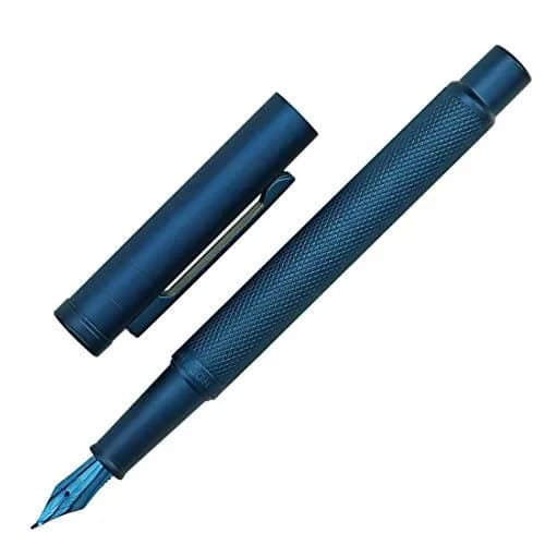 erofa Dark Blue Forest Fountain Pen Bent Nib Metal Writing Pen 12mm (0.47in) thumbnail 1