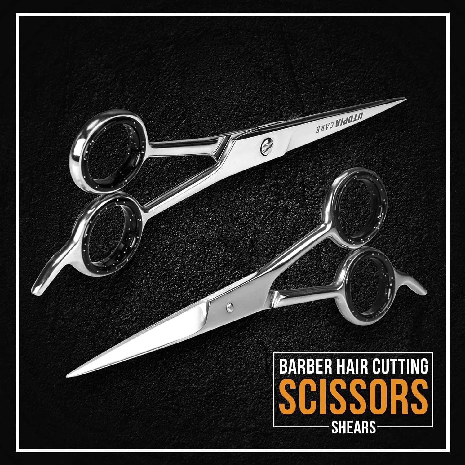 Utopia Care Black Hair Cutting Scissors 6.5 Inch | Professional Stainless Steel Shears for Salons & Barbers - view 7