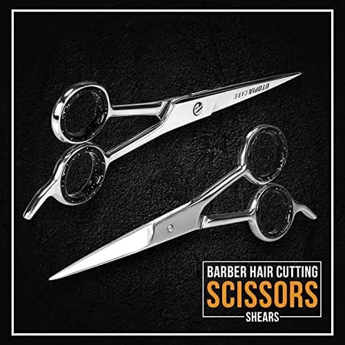 Utopia Care Black Hair Cutting Scissors 6.5 Inch | Professional Stainless Steel Shears for Salons & Barbers thumbnail 7