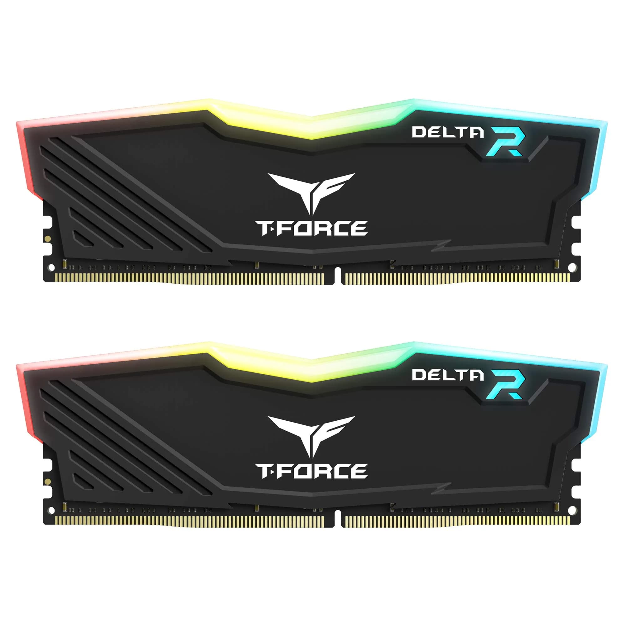 TEAMGROUP T-Force Delta RGB DDR4 16GB (2x8GB) 3600MHz CL18 Desktop Gaming Memory Module Ram Black | 16GB (2x8GB) 3600MHz CL18 — Black