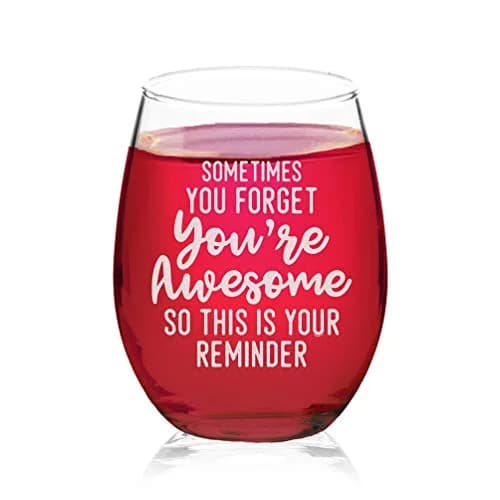 Veracco 15 oz Stemless Wine Glass | Funny Birthday Gift for Drinking Enthusiasts thumbnail 1