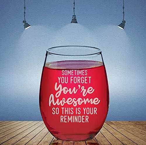 Veracco 15 oz Stemless Wine Glass | Funny Birthday Gift for Drinking Enthusiasts thumbnail 8
