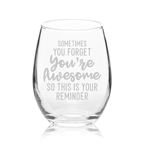 Veracco 15 oz Stemless Wine Glass | Funny Birthday Gift for Drinking Enthusiasts thumbnail 3