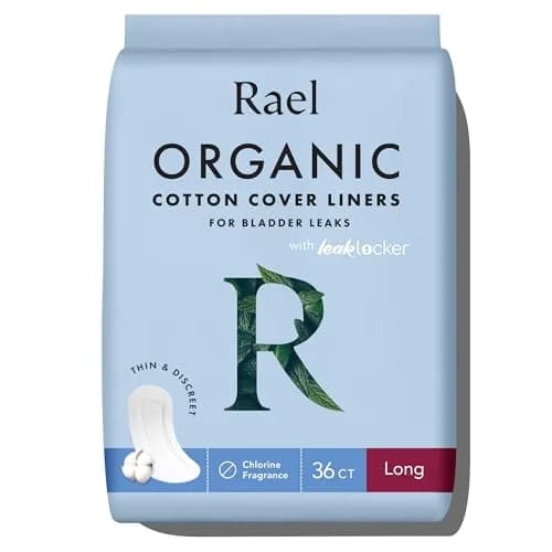 Rael Organic Incontinence Liners Long 36 Count | 3x More Absorbent Than Period Liners thumbnail 1
