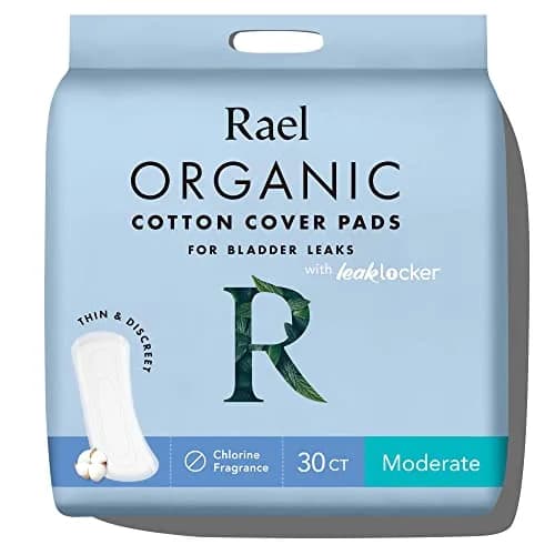 Rael Organic Cotton Incontinence Pads for Women | Heavy Absorbency, 30 Ct thumbnail 1