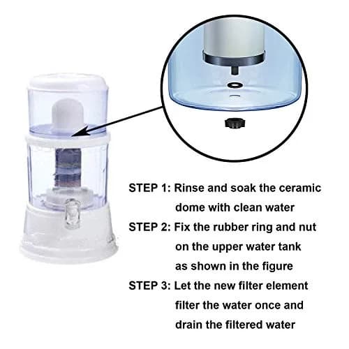 Huining Ceramic Dome Filter 4pcs | Household Water Pre-Filtration System (0.15-0.5 Micron) thumbnail 3