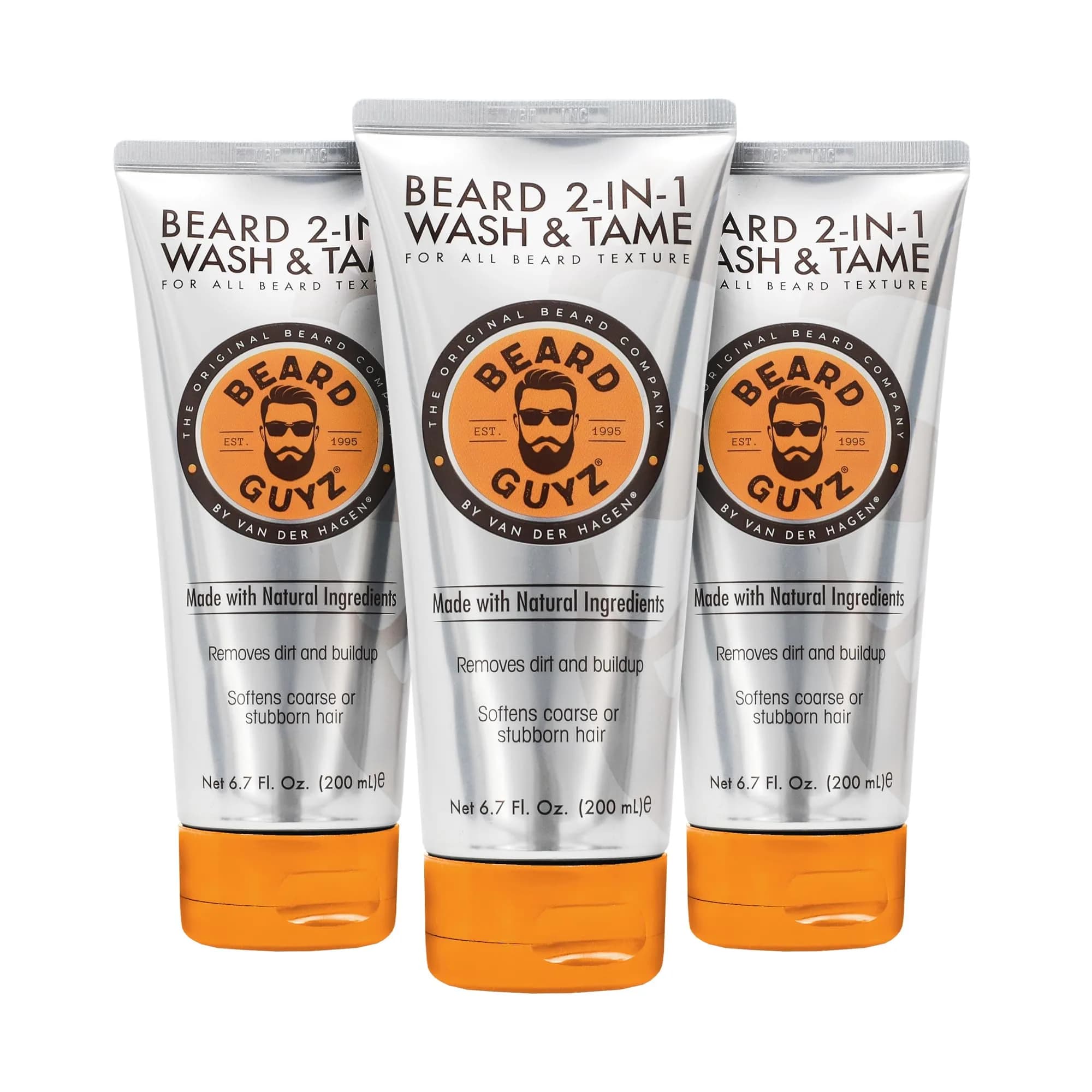 Beard Guyz 2-in-1 Beard Wash & Conditioner 6.7 oz | Deep Cleansing & Softening Formula for Men