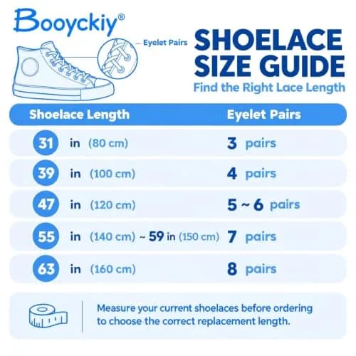 Booyckiy Colorful Shoe Laces Rainbow 47in | Premium Flat Shoelaces for Sneakers & Shoes thumbnail 7