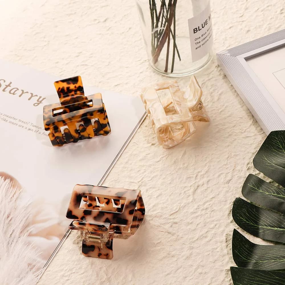 Magicsky Hair Claw Clips for Women Girls | 4 Pack, Thick & Thin Hair, Short Square | Elegant & Fashionable thumbnail 5