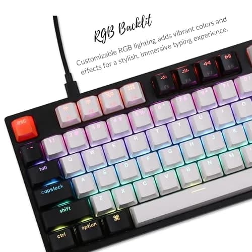 Keychron C1 Wired TKL Keyboard Gateron G Pro Red RGB Backlight | Mechanical, Compact, for Windows & Mac thumbnail 5