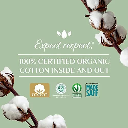 Organyc Organic Cotton Light Incontinence Pads 56 Count (4 Pack) | GOTS Certified pH Balancing Odor Control thumbnail 5