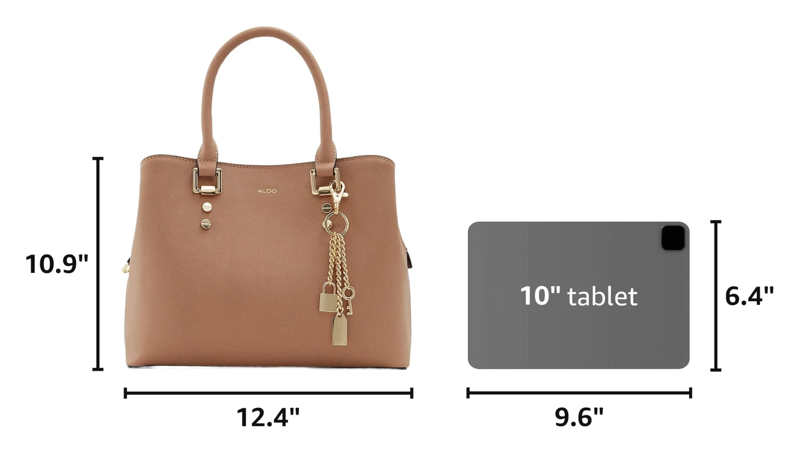 ALDO Legoirii Medium Tote Bag - Light Brown | Stylish Women's Handbag - view 3