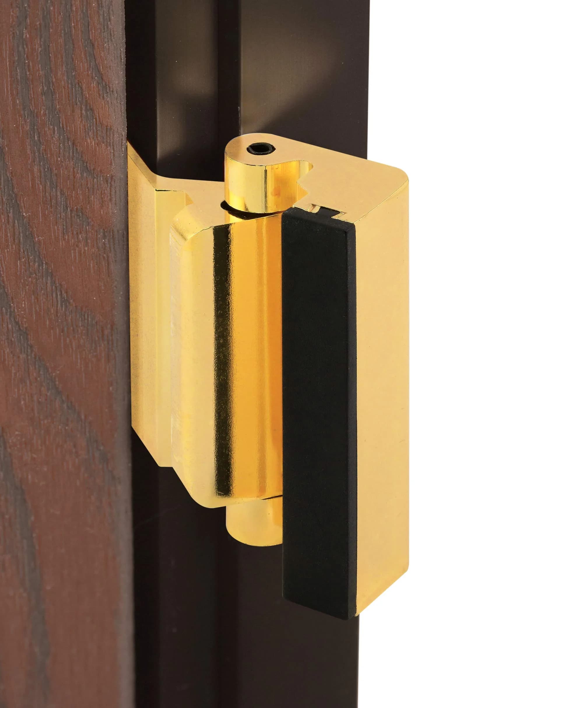 PRIME-LINE U 11442 Door Reinforcement Lock - 3" Stop, Polished Brass | Add Extra Security to Your Home - view 3