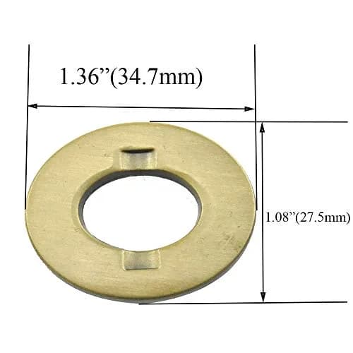 HAHIYO Twist Purse Closure Turn Locks Clip Clasps 1.4 Inch Antique Brass | Easy Install for Wallets & Handbags thumbnail 3
