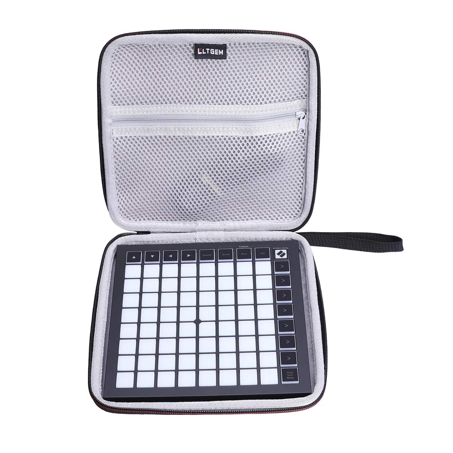 L LTGEM Hard Travel Case for Novation Launchpad Mini MK3 MIDI USB Grid Controller, 8" L x 8" W x 1.8" H | Protects from Impacts and Splashes — Launchpad Mini (MK3) Case