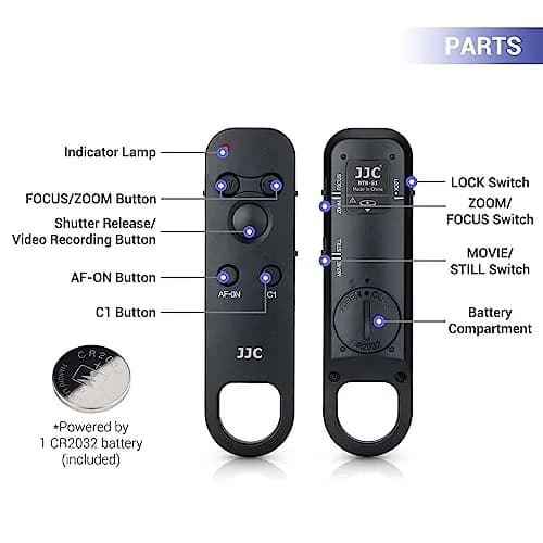 JJC Wireless Bluetooth Remote Control for Sony, Replaces Sony RMT-P1BT | 10m Range, Multi-Function, Compact Design thumbnail 4