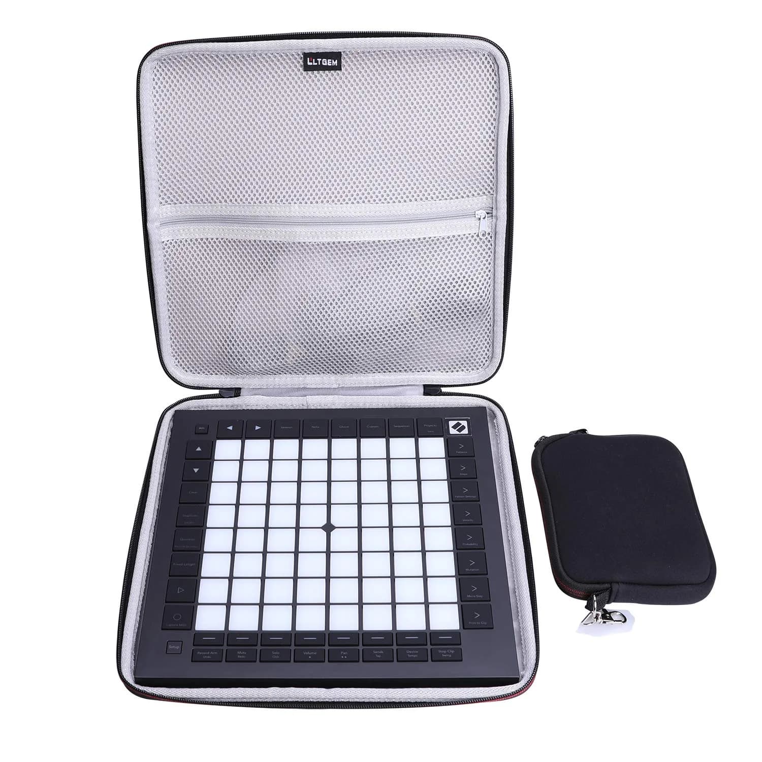 L LTGEM Hard Travel Case for Novation Launchpad Pro MK3 | Shockproof & Water-Resistant 12" L x 12" W x 1.5" H - main product image