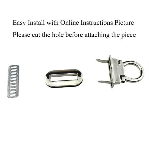 HAHIYO Flip Purse Closure Turn Locks Clip Clasp 1.65 Inch Silver | Easy Install for Wallets & Handbags thumbnail 2