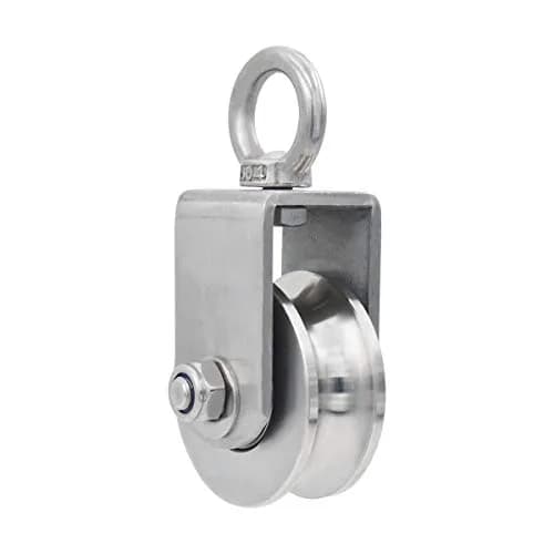 Penkwiio Pulley Wheel Heavy Duty Swivel Pulley 137mm | 800kg Load Capacity, Stainless Steel, 360° Rotation thumbnail 1