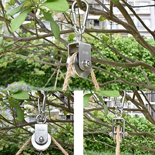 Penkwiio Pulley Wheel Heavy Duty Swivel Pulley 137mm | 800kg Load Capacity, Stainless Steel, 360° Rotation thumbnail 3