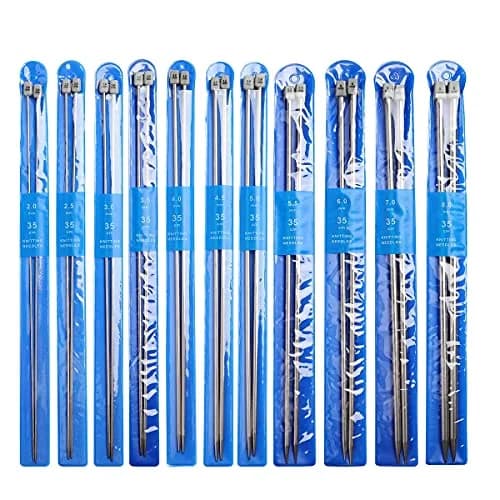 KOKNIT Knitting Needle Set 13.5'' | 22PCS Stainless Steel, Lightweight, Full Size, Travel Ready thumbnail 6