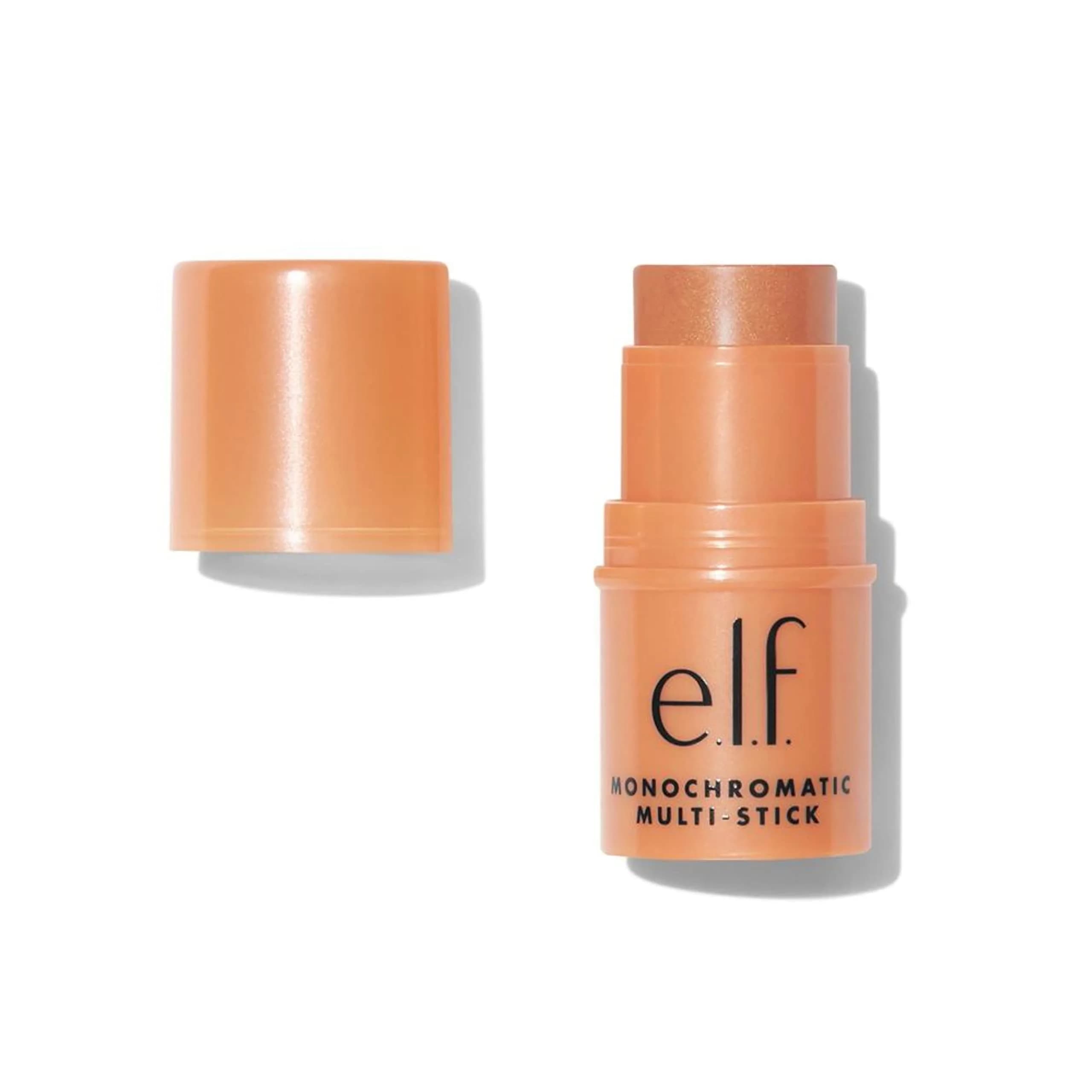 e.l.f. Monochromatic Multi Stick Glowing Mango 4.4g (0.16 Oz) | Vegan & Cruelty-Free Cream-to-Powder Stick
