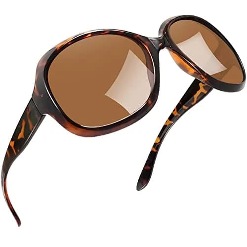 Joopin Oversized Butterfly Sunglasses for Women | Polarized UV400 Protection — B02-tortoise/Brown