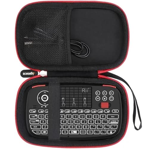 Aproca Case for Rii i4 Mini Bluetooth Keyboard | Durable EVA & 1680D Material, Black thumbnail 1
